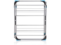 3-lagige minky indoor droogrek met 21 m² droogruimte - zilver - afbeelding 7 van  8