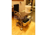 3-lags roestvrijstalen serveerwagen