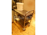 3-lags roestvrijstalen serveerwagen - afbeelding 2 van  5