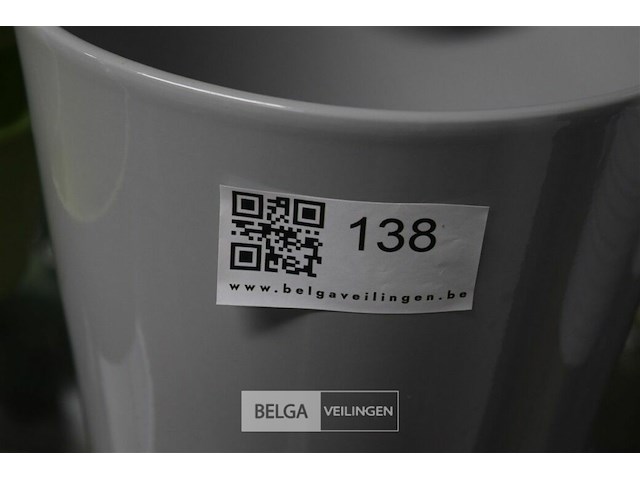 3 licht grijze bloempotten - afbeelding 2 van  3