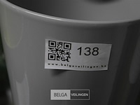 3 licht grijze bloempotten - afbeelding 2 van  3