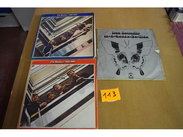 3 lp's, the beatles, iron butterfly - afbeelding 1 van  1