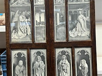 3-luik reproductie “de aanbidding van het lam gods” - afbeelding 1 van  2