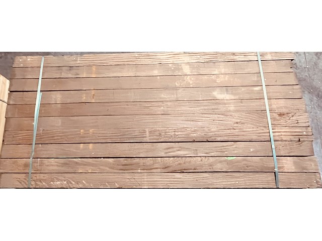 3 m² + 15,7 m² afrormosia brut ovendroog - afbeelding 1 van  5
