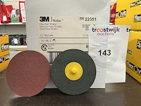 3 m roloc korrel 80 fiber disc tr 983c keramische schuurschijf (160x) - afbeelding 1 van  2
