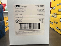 3 m roloc korrel 80 fiber disc tr 983c keramische schuurschijf (160x) - afbeelding 2 van  2