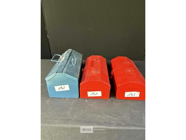 3 metalen opbergkistjes - afbeelding 1 van  4