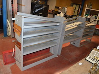 3 metalen rekken voor lichte vrachtwagen afm. 127x36x116 , 127x36x135, 127x36x135 - afbeelding 1 van  11