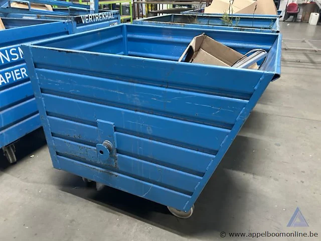 3 metalen rolcontainers op wielen, merk bauer sudlohn, type bsk-r 90, bouwjaar 2016-2017 - afbeelding 2 van  5