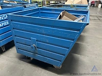 3 metalen rolcontainers op wielen, merk bauer sudlohn, type bsk-r 90, bouwjaar 2016-2017 - afbeelding 2 van  5