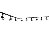 3 meter railsysteem met 9 st railspot gu10 fitting (1x) - afbeelding 1 van  7