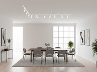 3 meter railsysteem met 9 st railspot gu10 fitting wit (1x) - afbeelding 4 van  6