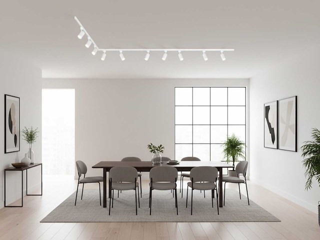 3 meter railsysteem met 9 st railspot gu10 fitting wit (1x) - afbeelding 4 van  6