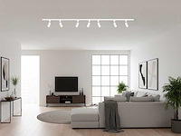 3 meter railsysteem met 9 st railspot gu10 fitting wit (3x) - afbeelding 3 van  6