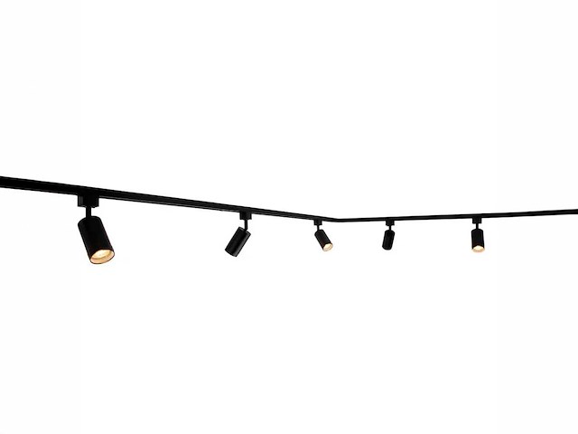3 meter railsysteem met 9 st railspot gu10 fitting(1x) - afbeelding 6 van  7