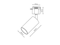 3 meter railsysteem met 9 st railspot gu10 fitting(1x) - afbeelding 7 van  7