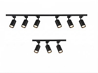 3 meter railsysteem met 9 st railspot gu10 fitting(1x)