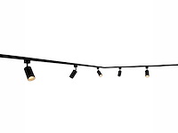 3 meter railsysteem met 9 st railspot gu10 fitting(1x) - afbeelding 5 van  6