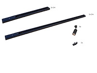 3 meter railsysteem met 9 st railspot gu10 fitting(3x) - afbeelding 2 van  7