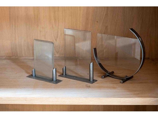 3 modernistische metalen fotolijstjes - afbeelding 1 van  1