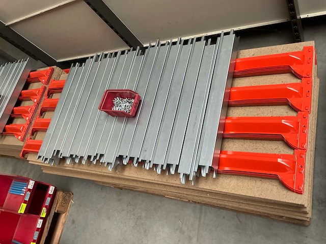 3 opslag rekken inclusief houten legplanken - afbeelding 4 van  6