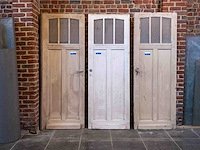 3 oude deuren met glas - afbeelding 1 van  2