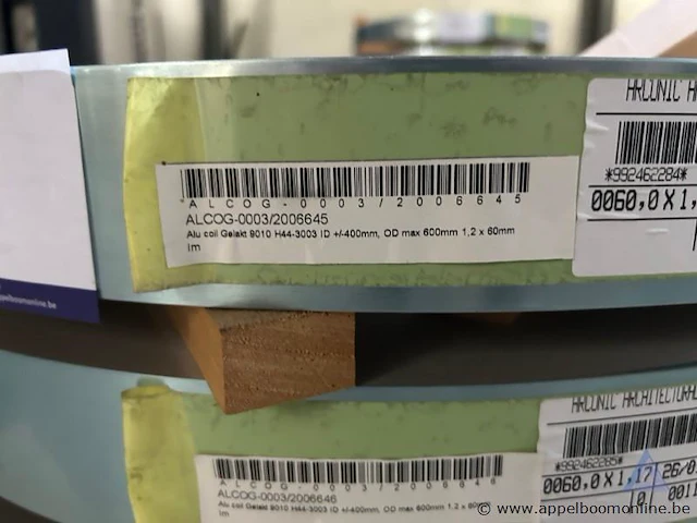 3 paletten aluminium coils, diverse types en afmetingen - afbeelding 3 van  4