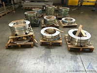 3 paletten aluminium coils, diverse types en afmetingen