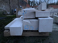 3 paletten platen/blokken witsteen - afbeelding 2 van  10