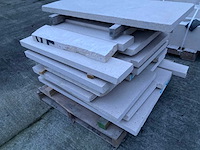 3 paletten platen/blokken witsteen - afbeelding 3 van  10