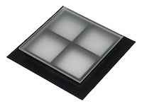 3 patrijspoorten, zwart poederlak - afbeelding 3 van  5