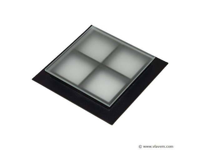 3 patrijspoorten, zwart poederlak - afbeelding 3 van  5