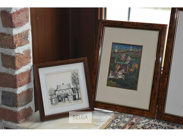 3 pentekeningen en 2 foto`s - afbeelding 2 van  4