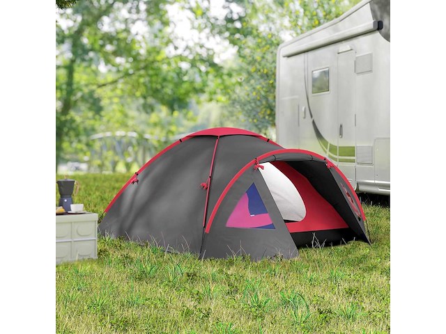 3-persoons kampeertent, lichtgewicht, stabiel, uv-waterdicht 50+ - afbeelding 1 van  5