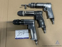 3 pneumatische boormachines.