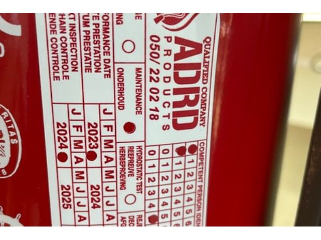 3 poedersnelblussers adrd 9 kg - afbeelding 6 van  6