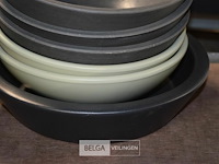 3 polyester en 3 aardwerk schaaltjes - afbeelding 4 van  4