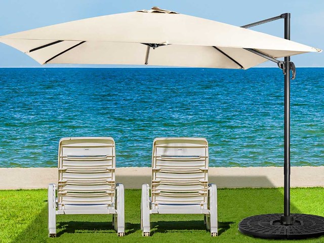 3-positie kantelparasol voor tuinen, terrassen, cafés - afbeelding 1 van  9