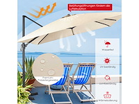 3-positie kantelparasol voor tuinen, terrassen, cafés - afbeelding 3 van  9