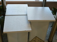 3 presenteertafeltjes h= 35 en41 cm - afbeelding 1 van  3