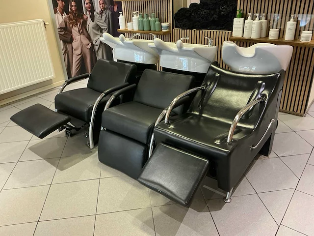 3 professionele kapperswasunits met massagefunctie (3x) - afbeelding 3 van  8