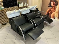 3 professionele kapperswasunits met massagefunctie (3x)