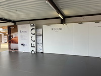 3 promowanden met verlichting recor/revor