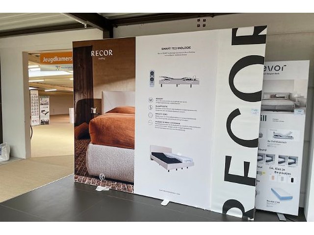 3 promowanden met verlichting recor/revor - afbeelding 2 van  7