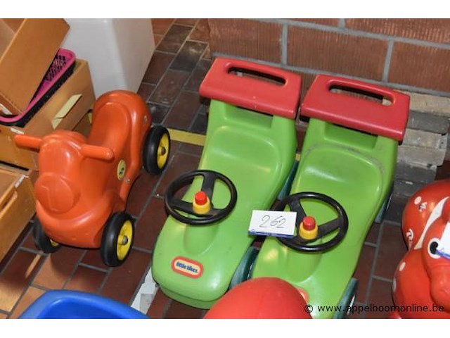 3 pvc loopwagentjes - afbeelding 1 van  1