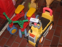 3 pvc loopwagentjes/fietsjes - afbeelding 1 van  1