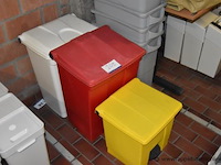 3 pvc pedaalemmers - afbeelding 1 van  1