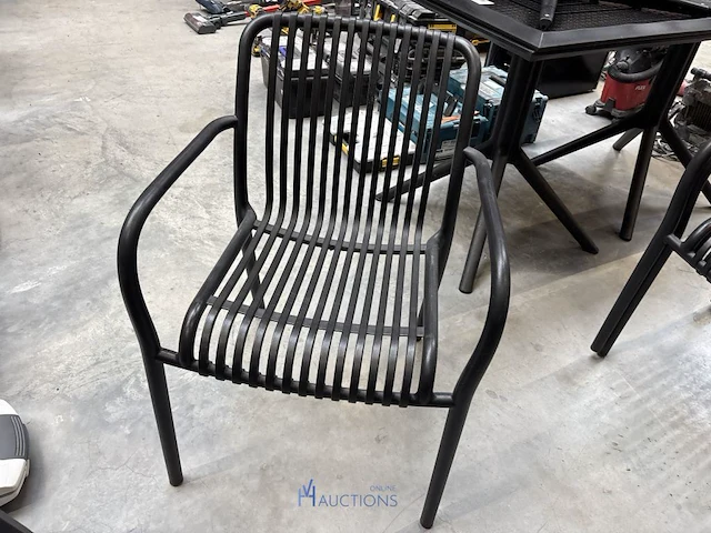 3 pvc terrasstoelen - afbeelding 2 van  4