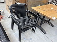 3 pvc terrasstoelen - afbeelding 4 van  4