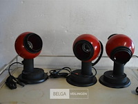 3 retro wandlampen met magneet - afbeelding 1 van  5